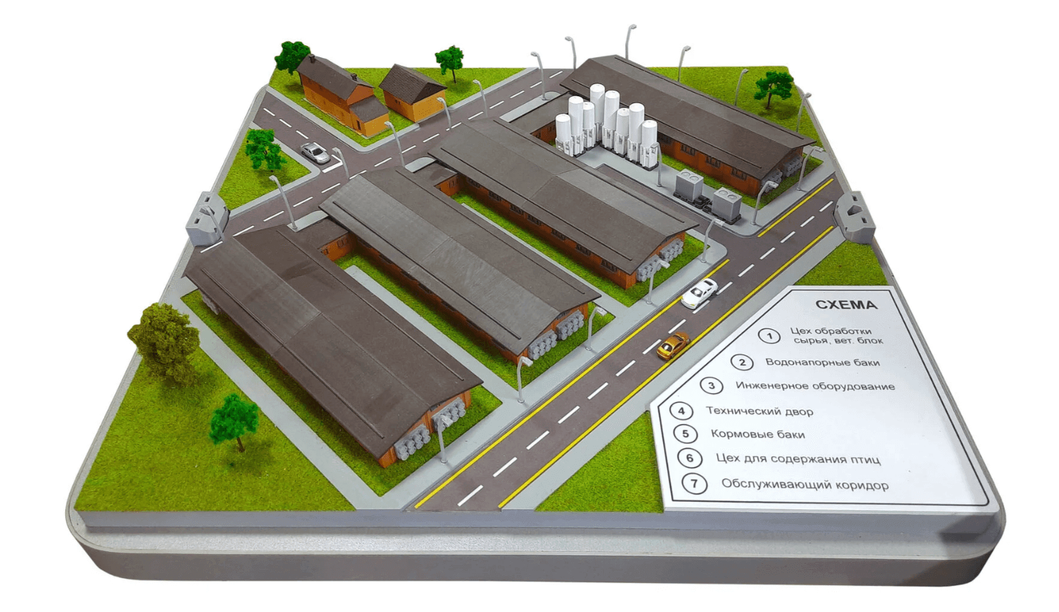Макет птицефабрики 