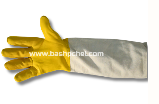 Перчатки кожаные с нарукавниками 