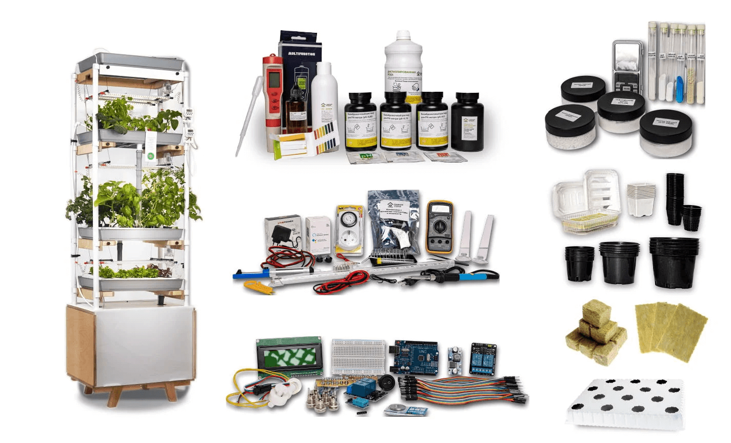 Комплект лабораторного оборудования «Типы почв и рост растений» 