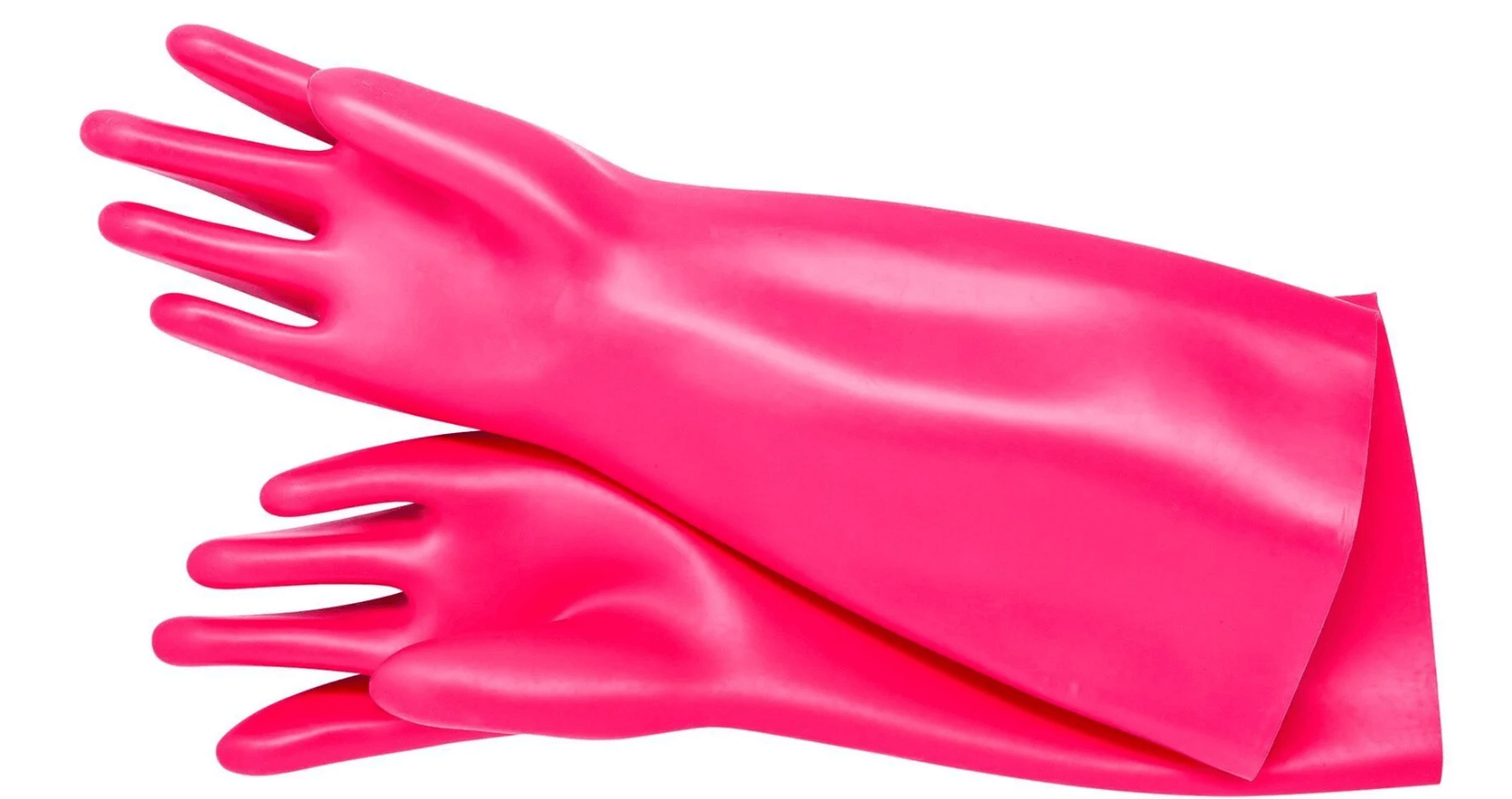 Перчатки для горячей воды (резиновые, двойные) 