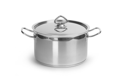 Кастрюля молочная металлическая цельнотянутая с двойным дном, 5 л 